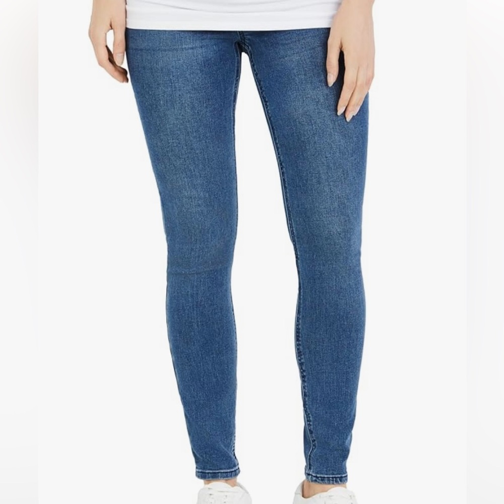 Motherhood Maternity Indigo Blue Super Stretch Secret Fit Belly Skinny Jean
